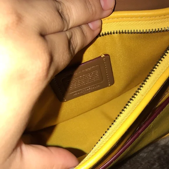 Coach x Disney yellow crossbody